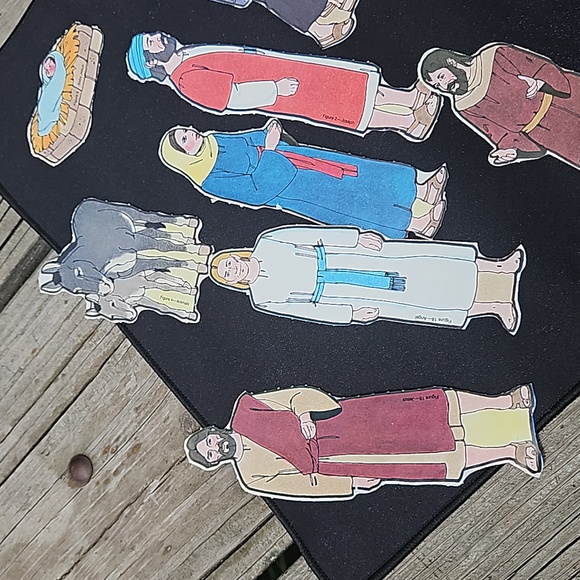 Vintage Flannel Graph Sunday School Bible Story Teaching characters/story piece - Picture 5 of 15